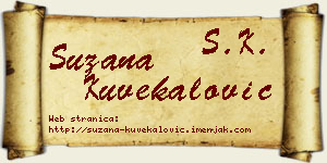 Suzana Kuvekalović vizit kartica